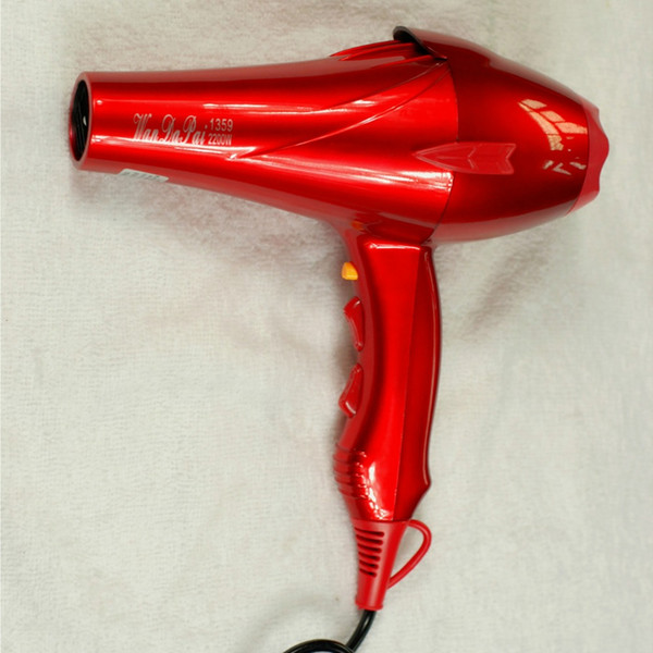 New Professional 2200-3000w Red Hair Dryer High Power Blow Dryer Negative Ion Hairdryer Hot And Cold Secador 1pcs/Lot