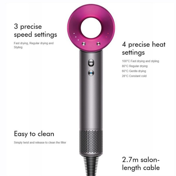 New Arrival High Quality dys Hair Dryer Professional Salon Tools Blow Dryer Heat Super Speed Blower Dry Hair Dryers DHL FREE