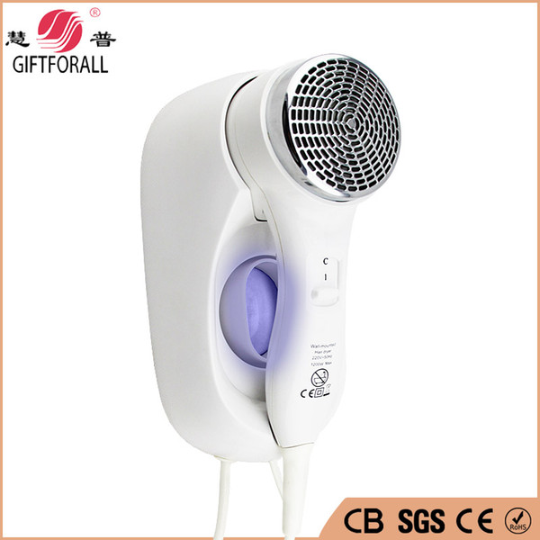 Wholesale- The New Professional Hair Dryer Wall Mounted Hair Dryer Rack Bathroom Low Medium High Third Gear Mini Hair Dryer Z35