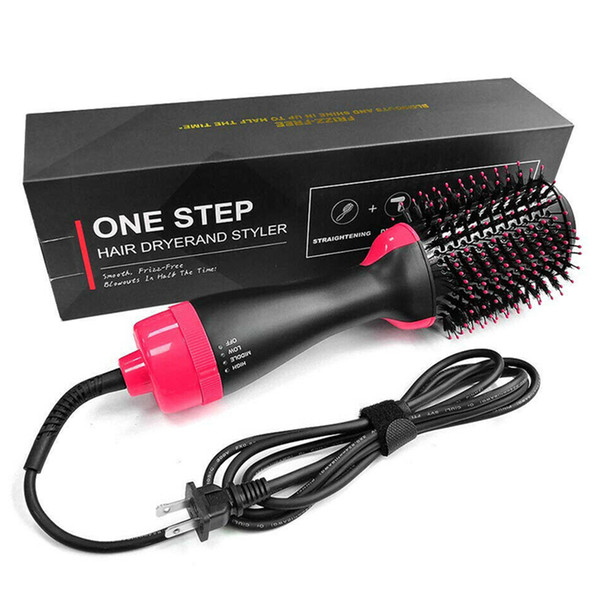 One Step Hair Dryer 3 In1 Volumizer Brush Hair Straightening Curler Salon Electric Hot Air Curling Iron Comb Styling Tools