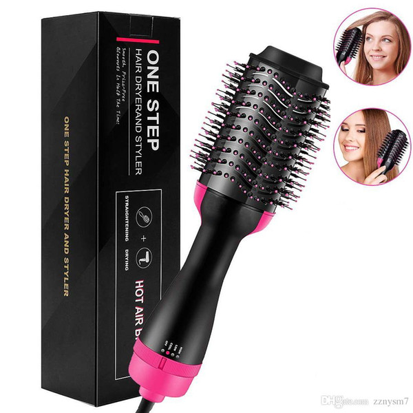 Hair Straightener Brush Heating Beard Clip Comb Dry & Wet Styler Electric 3 in1 Ionic Straightening Brush Auto Temperature Lock