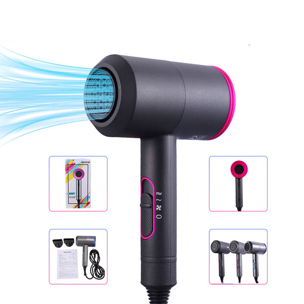 Hair Dryer Strong Wind Salon Dryer Hot &Cold Wind Negative Ionic Hammer Blower Dry Electric Hair dryer J1825