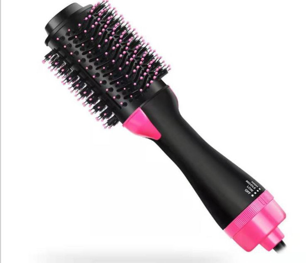 One-Step Hair Dryer & Volumizer Salon Hot Air Paddle Styling Brush Negative Ion Generator Hair Straightener Curler