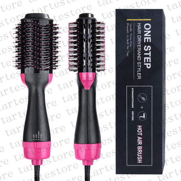 2 in 1 hair dryer Multifunctional negative ion Hair roll Straight Dual Purpose Comb hair dryer