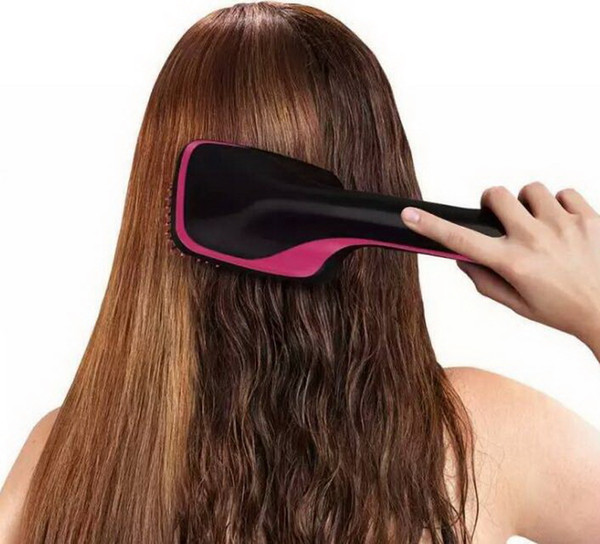 Fashion multi-function one-step hair dryer and styler/ dry hair wet dual-use hot air comb/hair comb