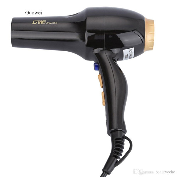 Guowei 3000W Energy Conservation Hot Cold Hair Dryer Hairdryer Compact Hair Dryer Electric Traveller Compact Hair Dryer Foldable +TB