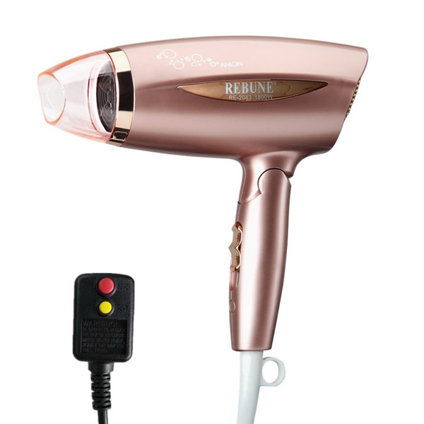 REBUNE 110v Professional Anion Hair Dryer Subtle Water Ions Conditioner Thermostat DC Motor Salon&Home Use Hair Drier