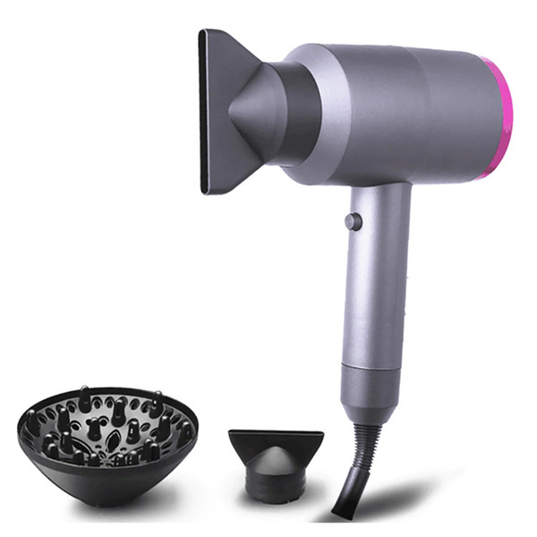 1400W Negative Ions Hair Dryer with Diffuser Professional Salon Hair Blow Dryer Fast Dry Low Noise,with Concentrator, Diffuser