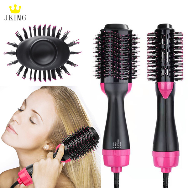 Hair Dryer Brush 2-in-1 One Step Hair Dryer and Volumizer Negative Ion Straightening Brush Salon Hot Air Paddle Styling Reduce Frizz