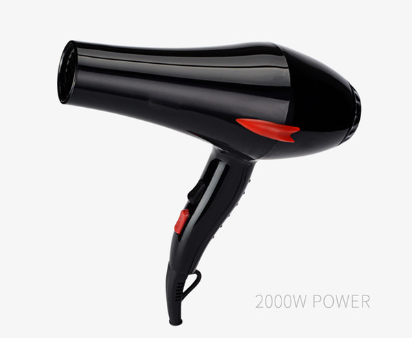 Professional Hair Dryer Blow Hairdryer Hot And Cold Wind 2000W + 2 Free Nozzles Styling Tools For Salons