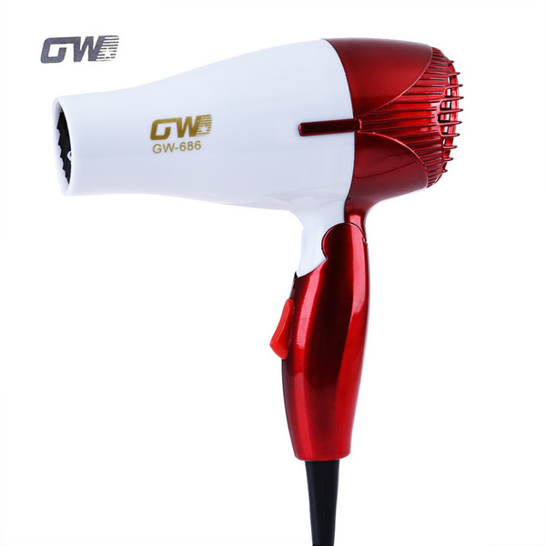 GUOWEI Mini Hair Dryers Foldable Portable Traveller Compact Blower Hair Dryer Hot And Cold Wind Top Quality 1BZ