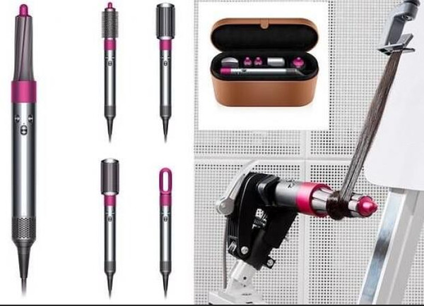 DYSON FUCHSIA AIRWRAP VOLUME SHAPE STYLER FOR FINE FLAT HAIR WITH GIFI BOX ON SALE