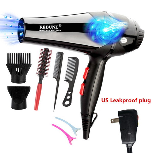 REBUNE 3000W Blue Light Anion Hair Dryer Ceramic Ionic Fast Styling Blow Dryer AC Motor Salon&Home Use Hair Drier With fragrance