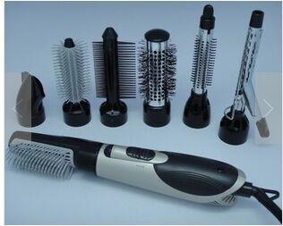 Multi-function electric hair dryer 7 in 1 set hairdressing apparatus High power electric hot comb