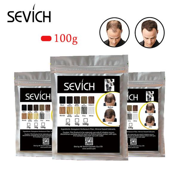 sevich 100g hair loss product hair building fibers keratin bald to thicken extension in 30 second concealer powder for unsex
