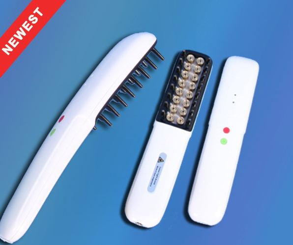 HOT 650nm Anti hair loss Laser Radio Frequency Photon LED Machine Hair Regrowth Comb red LED promote blood circulation