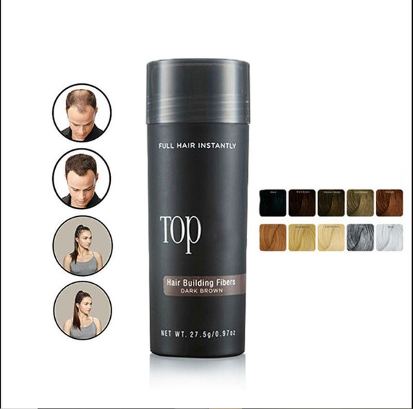 hot new TOP PIK Dhl Cosmetic 27.5g Top-pik Hair Fiber Keratin Powder Spray Thinning Hair Concealer