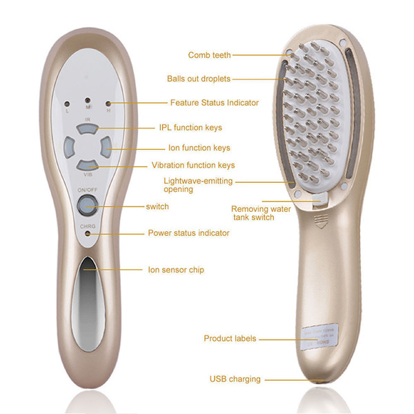 HOT latest Laser LED Light Comb Hair Regrowth Growth Brush Anti Hair Loss Therapy Massager