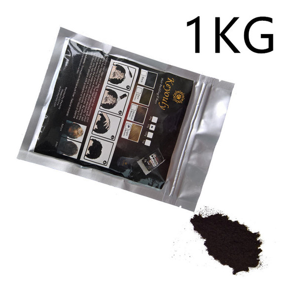 1kg Refill Hair Fiber Powder Thining Hair Loss Concealer Black Hair Build Fiber Beauty Salon Product Cover Bald Area