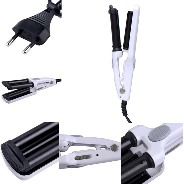 New Portable Hair Styling Three Barrel Splint Curling Crimper Tongs Waver Curler Beauty Monofunctional Mini Hair Curler Roller