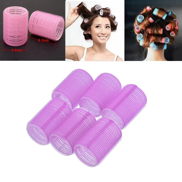 Hot Selling Big Self Grip Hair Rollers Cling Any Size DIY Hair Curlers @ME88