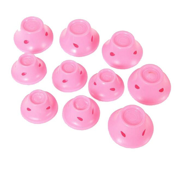 Silicone curlers Hairstyle Soft Hair Care DIY Peco Roll Hair Style Roller Curler Salon Soft Silicone Pink Color Hair Roller