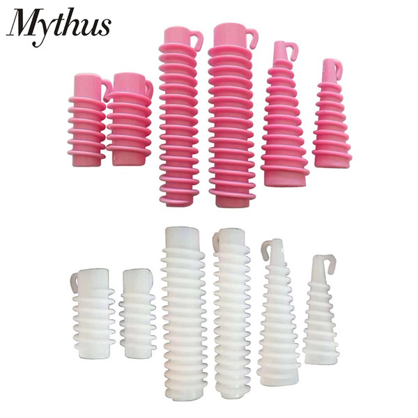 30pcs/set 6 Sizes Plastic DIY Hair Rods Curly Styling Accessory Spiral Hair Rollers For Salon Hairdressing