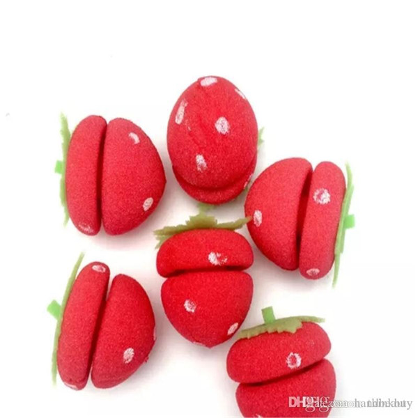 new Rollers, Curlers Hair Curler LOVELY 24pcs Strawberry Balls Soft Sponge Hair Curler Rollers 11901