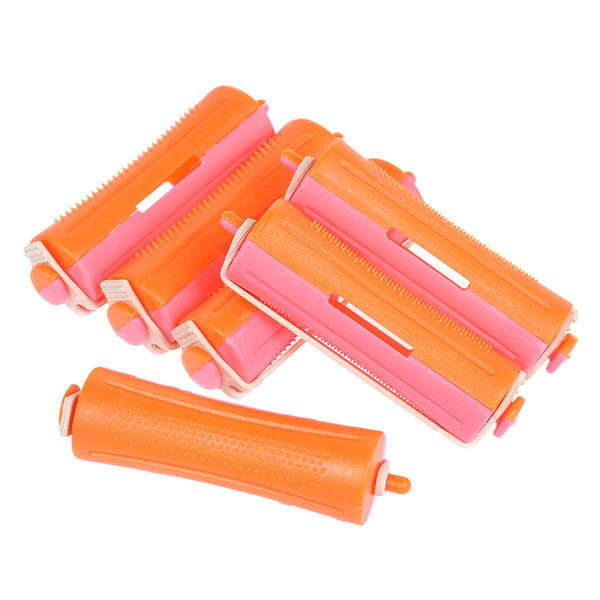 od hair rollers 6 PiecesReusable Cold Wave Rods Salon Hairdressing Styling Tool Hair Roller Curling Curler Perms With Rubber Band for Gi...