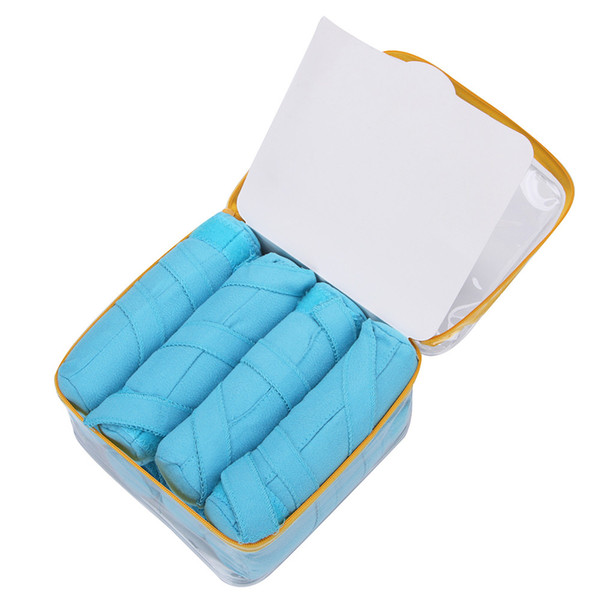 Sticky Sponge Fabric Hair Rollers Sleep Styler Kit Long Cotton Curlers DIY Styling Tools Blue Color Magic Hair Dressing