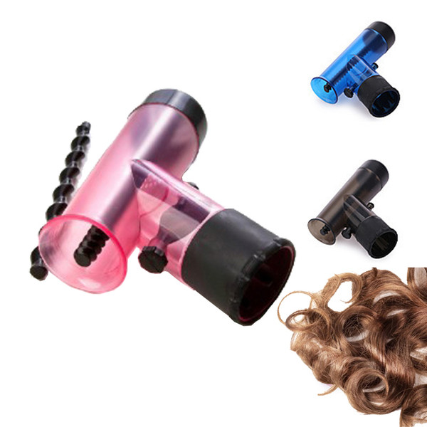 Portable Hair Dryer Diffuser Magic Wind Spin Detachable Drying Blow Hair Diffusers Roller Curler Styling Tool Hair Dryer Cover SH190726