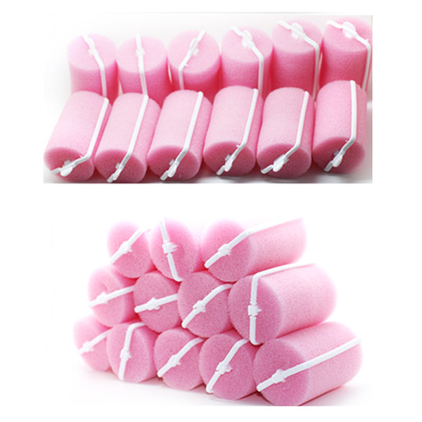 New Design 12pcs/set Magic Sponge Foam Cushion Hair Styling Rollers Curlers Diy Wavy Hair Travel Home Use Twist Tool