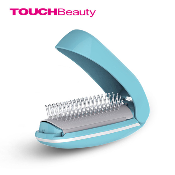 Touchbeauty High Frequency Vibration Scalp Massagers For Hair Growth ,Foldable Detangling Hair Comb Mirror ,Magic Brush Tb -1178