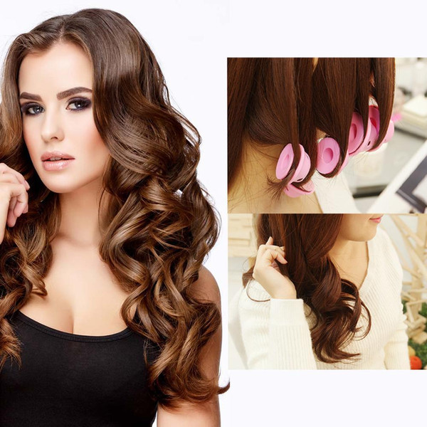 10pcs/set magic hair rollers 2 different size silicone hair curlers rollers DIY Curl Hair Styling Rollers for beauty home use