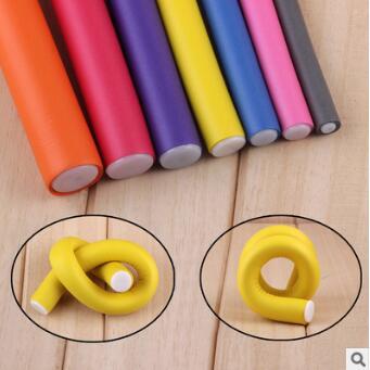 DIY Multi Colore Mix Size Rubber Universal Bar Sleeping Beauty Magic Rollers No Hurt Hair Curlers Hair Care & Styling Tools HA054