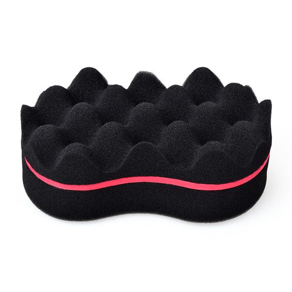 Double Sided Wave-shaped Sponge Brushes Multi-holes Side Braid Twist Hair Curl Wave Hair Sponge Brush Hair Styling Tools