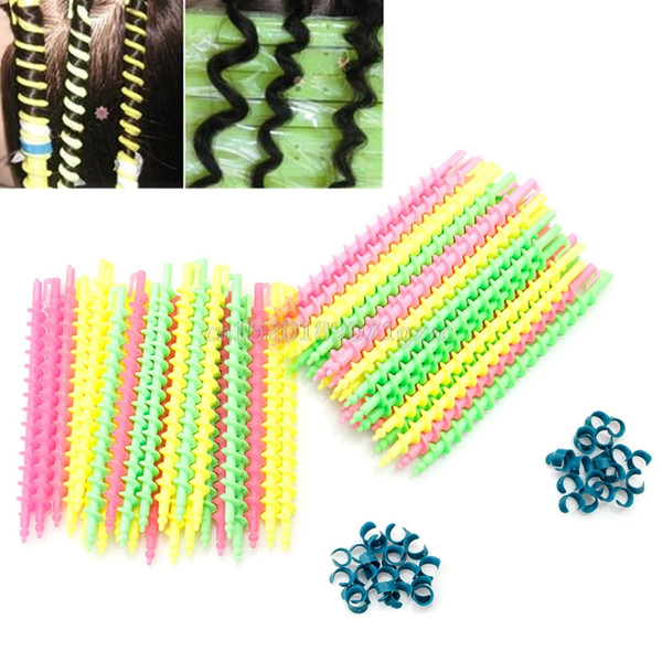 Plastic Long Styling Barber Salon Tool Hairdressing Spiral Hair Perm Rod Small #H027#