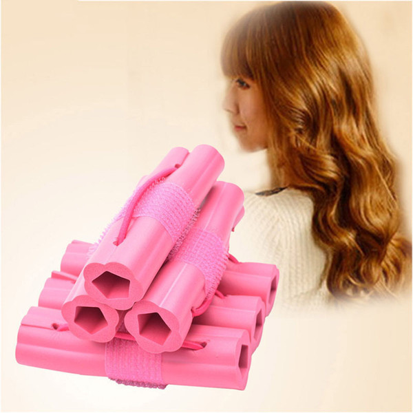 New Fashion 6pcs Magic Foam Sponge Hair Curler DIY Wavy Hair Travel Home Use Soft Hair Curler Rollers Styling Tools