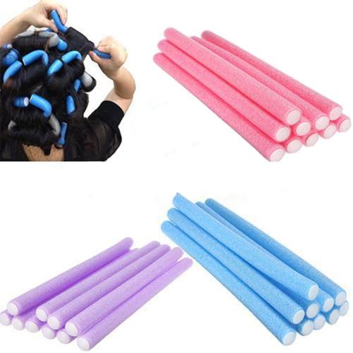 New Arrivals10 Pcs Soft Foam Bendy Twist Curler Sticks DIY Hair Design Maker Curl Roller Tool