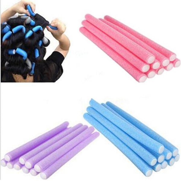 2016 Hot Fantastic DIY Curler Makers Soft Foam Bendy Twist Curls Tool Hair Rollers