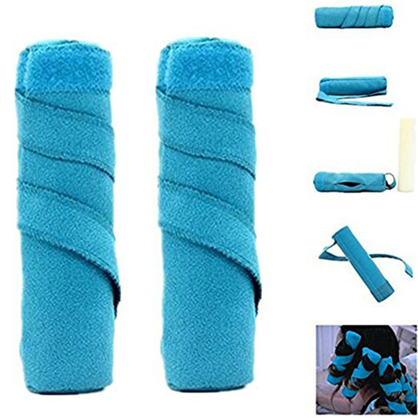 8Pcs/Set Hair Rollers Sleep Cotton Curlers DIY Styling Tools Magic Hair Dressing Charming Hairstyle 2 Colors