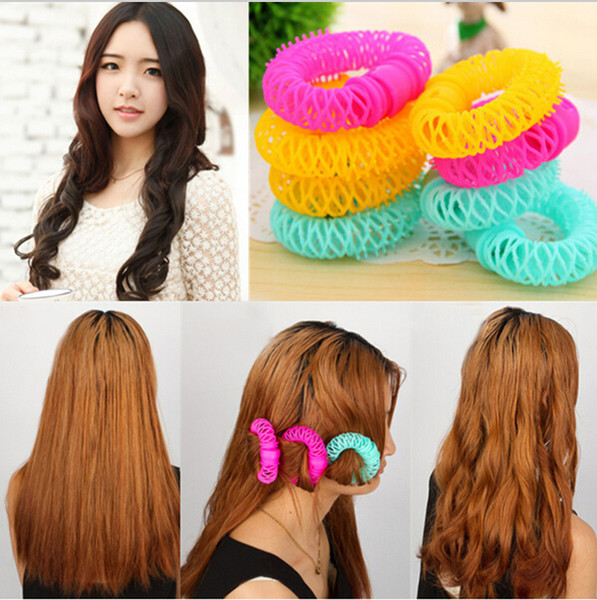 8 pcs/bag New Hair Styling Roller Hairdress Magic Bendy Curler Spiral Curls DIY Tool magic leverag hair curlers