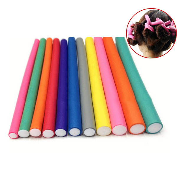 curling foam rollers 10 Pcs/Set Curler Magic Air Roller Curling Sticks Soft Foam Twist Flexi Rods Hair DIY Styling