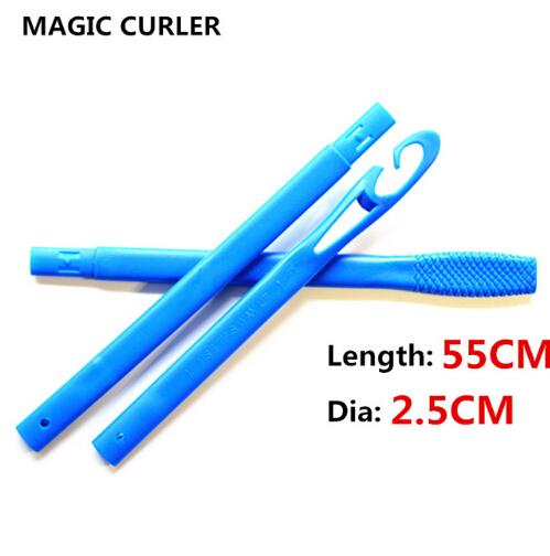 18pcs/set 55cm long diameter 2.5cm easy use Magic hair curler magic roller spiral curls roller roller curler