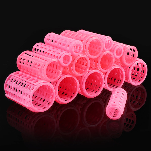 tool bullet 15pcs/set Plastic Hair Curler Roller Large Grip Styling Roller Curlers Hairdressing DIY Tools Styling Home Use Hair Rollers