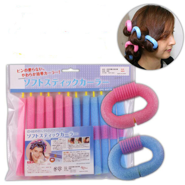 New Soft Sponge Hair Curler Roller Hair Bendy Rollers DIY Magic Hair Styling Tool 12pcs/lot free shipping