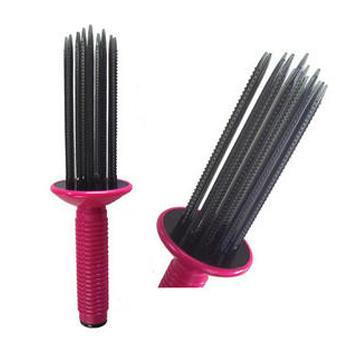 free shipping professional salon household pink black ABS resin airy curl styler hair roller 17 teeth 200*65*65mm