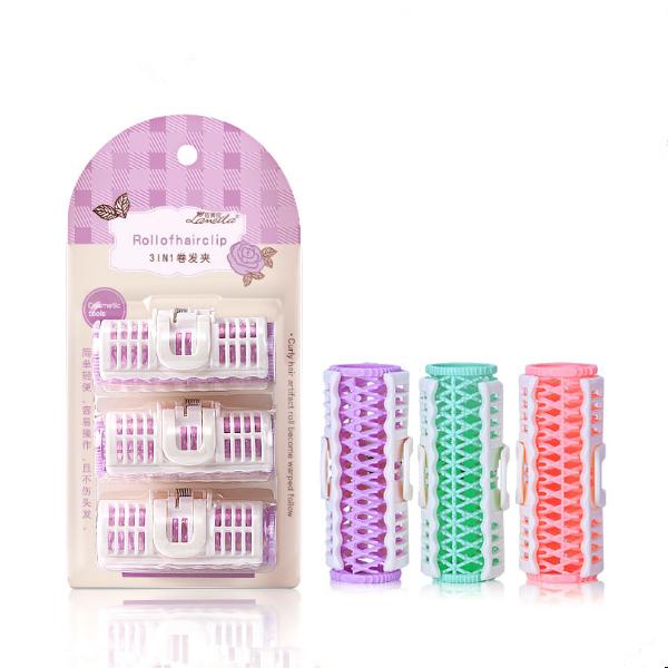 T-34 Hot sale! Newest Colorful Plastic Magnetic Hair Rollers With Tooth Hair Tools for free shipping!