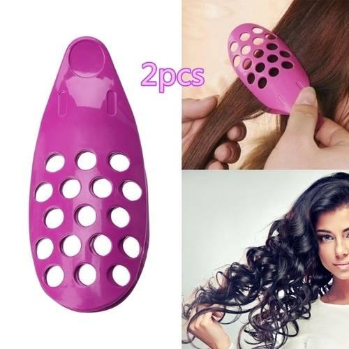 2Pcs Hair Fringe Clip Front Bangs Curler Roller Holder Pin DIY Hair Styling Tool Salon BG001