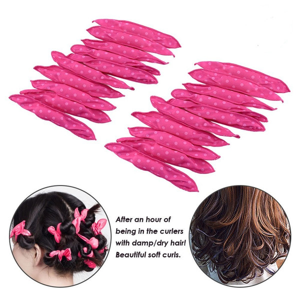 Flexible Foam Sponge Hair Curlers, No Heat Hair Curlers Magic Pillow Soft Rollers Spiral Curls Set Hair Care DIY Styling Tools Comfy to Slee